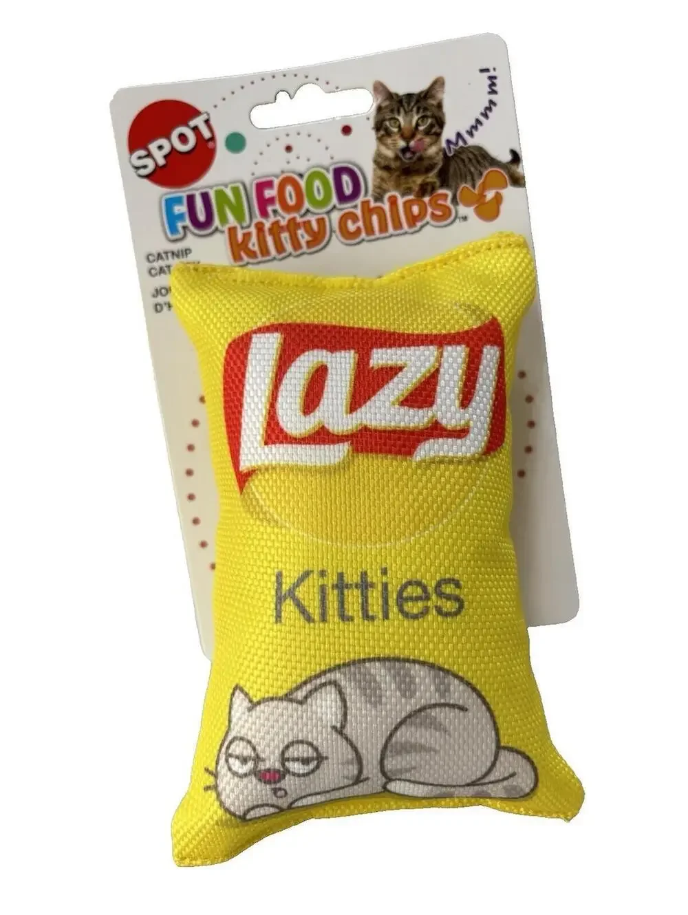 Cat Toy Fun Food Kitty Chips Lazy Kitties Cat Toy w/ Catnip 5